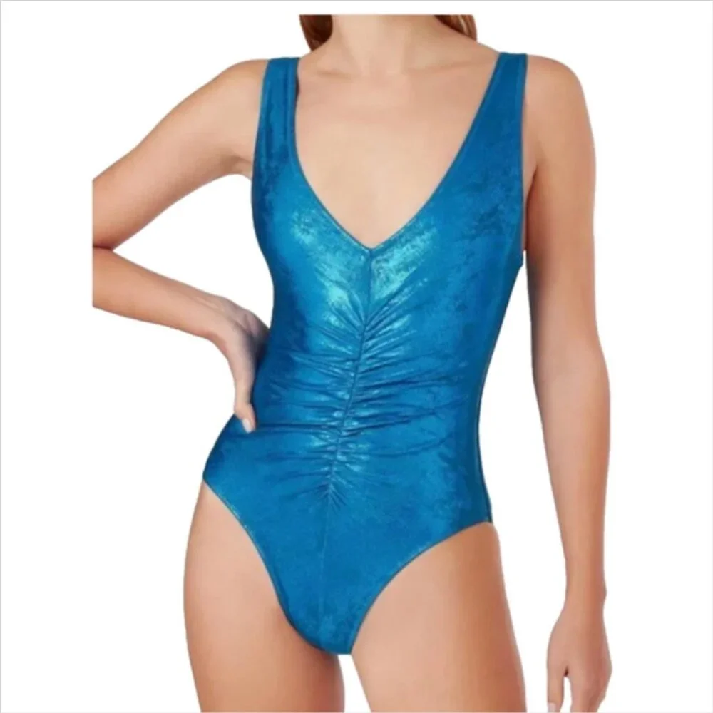 Solid & Striped The Lucia Metallic One Piece